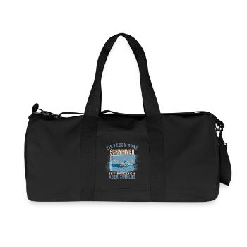 Ein Leben ohne Schwimmen ist möglich, aber Sinnlos - Recycelte Canvas-Sporttasche von Stanley/Stella - Schwarz - Vorne