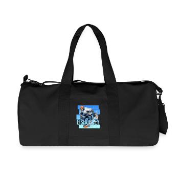 Eishockey - Recycelte Canvas-Sporttasche von Stanley/Stella - Schwarz - Vorne