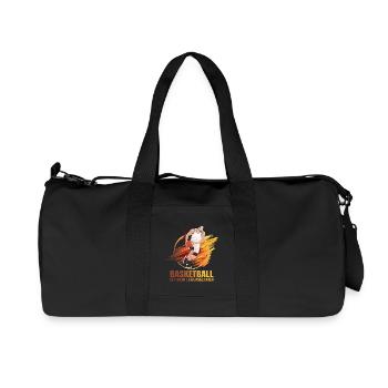 Basketball ist mein Lebenselixier - Recycelte Canvas-Sporttasche von Stanley/Stella - Schwarz - Vorne