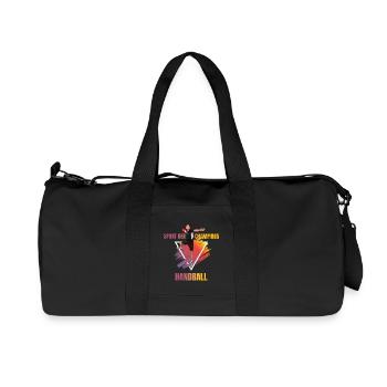 Sport der Champions - Handball - Recycelte Canvas-Sporttasche von Stanley/Stella - Schwarz - Vorne