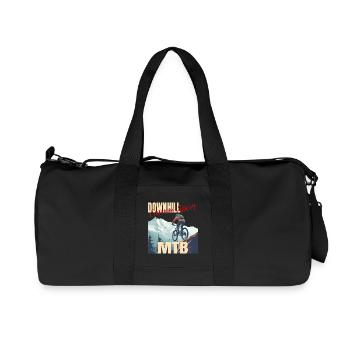 Downhill - Extrem Sport - Recycelte Canvas-Sporttasche von Stanley/Stella - Schwarz - Vorne