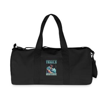 Herzschlag im Takt des Trails - Recycelte Canvas-Sporttasche von Stanley/Stella - Schwarz - Vorne