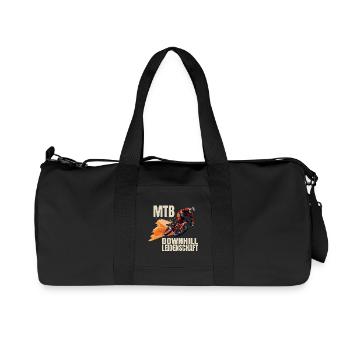 Downhill Leidenschaft - Recycelte Canvas-Sporttasche von Stanley/Stella - Schwarz - Vorne