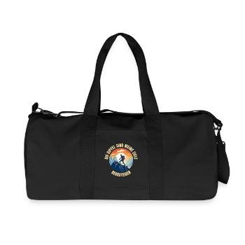 Die Gipfel sind meine Ziele - Recycelte Canvas-Sporttasche von Stanley/Stella - Schwarz - Vorne
