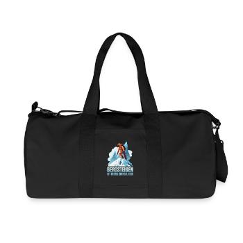 Bergsteigen ist mein Lebenselixier - Recycelte Canvas-Sporttasche von Stanley/Stella - Schwarz - Vorne