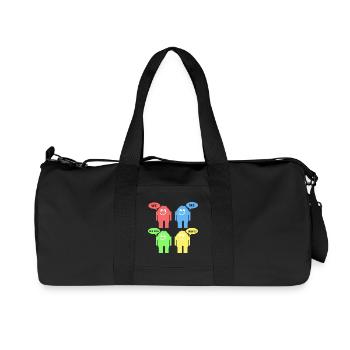 Funny Men - Recycled Canvas Sports Bag by Stanley/Stella - black - Front