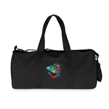 Iguana - Recycled Canvas Sports Bag by Stanley/Stella - black - Front