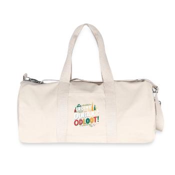 Allons-y! Où? Nous nous envolons pour Dubaï ! Odlooot ! - Sac de sport en toile recyclée Stanley/Stella - blanc naturel - Devant