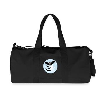 Fledermäuse, Vampire und der Mond - Recycelte Canvas-Sporttasche von Stanley/Stella - Schwarz - Vorne