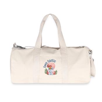 Two Tastic Elephant Safari Party - Recycled Canvas Sports Bag by Stanley/Stella - natural - Front