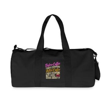 After Coffee I Hate Everyone I Feel Good About It3 - Recycelte Canvas-Sporttasche von Stanley/Stella - Schwarz - Vorne