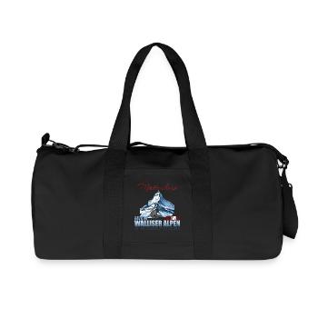 Matterhorn Koordinaten - Recycelte Canvas-Sporttasche von Stanley/Stella - Schwarz - Vorne