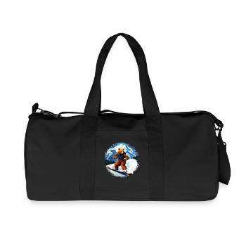 Ours Planche à neige - Sac de sport en toile recyclée Stanley/Stella - noir - Devant
