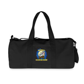 Funny Infinity Counting Sheep Sleepless Nights - Recycled Canvas Sports Bag by Stanley/Stella - black - Front