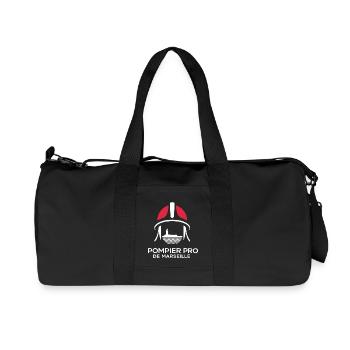 Pompier Pro de Marseille - Sac de sport en toile recyclée Stanley/Stella - noir - Devant