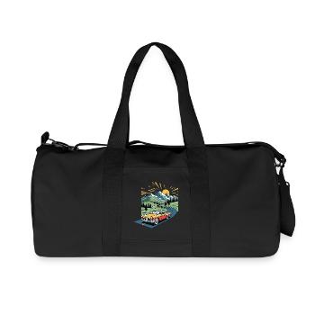 Vieille voiture de la vieille école - Sac de sport en toile recyclée Stanley/Stella - noir - Devant