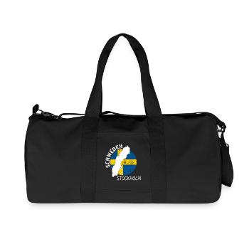 Stockholm - Recycelte Canvas-Sporttasche von Stanley/Stella - Schwarz - Vorne