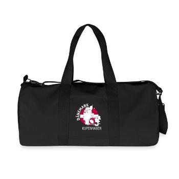 Copenhague - Sac de sport en toile recyclée Stanley/Stella - noir - Devant