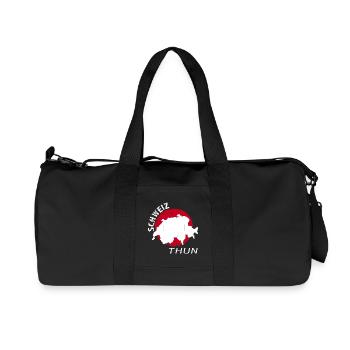 Thun - Recycelte Canvas-Sporttasche von Stanley/Stella - Schwarz - Vorne