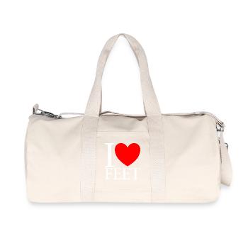 Ich Liebe Füße I Love Feet - Recycled Canvas Sports Bag by Stanley/Stella - natural - Front