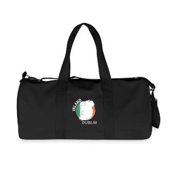 Dublin - Recycelte Canvas-Sporttasche von Stanley/Stella - Schwarz - Vorne