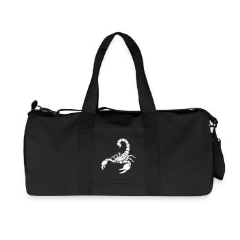 Scorpio Zodiac Animal Vector - Recycled Canvas Sports Bag by Stanley/Stella - black - Front
