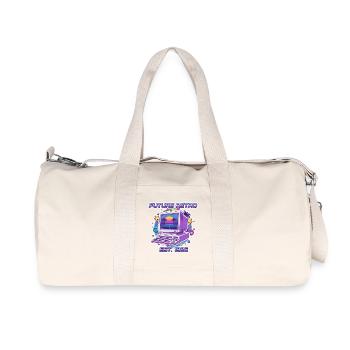 Future Retro 1985 – Conception informatique vintage - Sac de sport en toile recyclée Stanley/Stella - blanc naturel - Devant