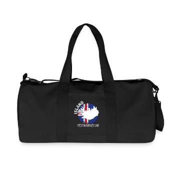 Vestmannaeyjar - Recycled Canvas Sports Bag by Stanley/Stella - black - Front