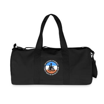 fauteuil roulant - Sac de sport en toile recyclée Stanley/Stella - noir - Devant