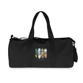 Madeira Urlaub Travel – Dschungel & Blüten Motiv - Recycelte Canvas-Sporttasche von Stanley/Stella - Schwarz - Vorne