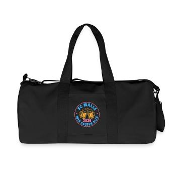 Malle 2026 FC Malle wir saufen alle - Recycelte Canvas-Sporttasche von Stanley/Stella - Schwarz - Vorne