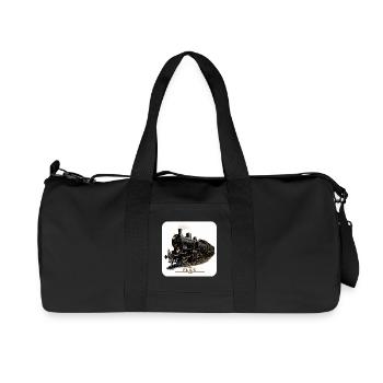 Steam locomotive Eb 3/5 No. 5810 - Habersack - Recycled Canvas Sports Bag by Stanley/Stella - black - Front