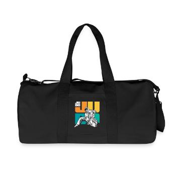 Judo Martial Arts Judoka Ground Fighting Training - Recycled Canvas Sports Bag by Stanley/Stella - black - Front
