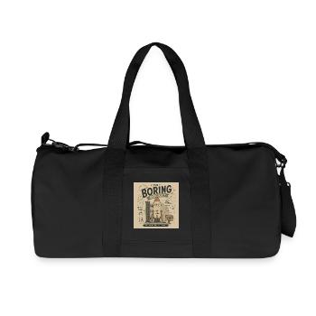 The Boring Rocket - Recycled Canvas Sports Bag by Stanley/Stella - black - Front