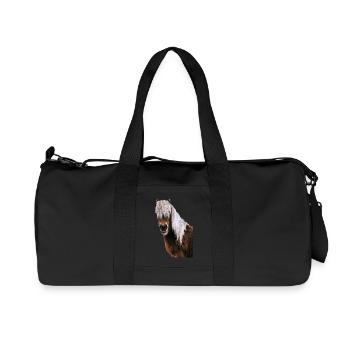 Cheval - Sac de sport en toile recyclée Stanley/Stella - noir - Devant