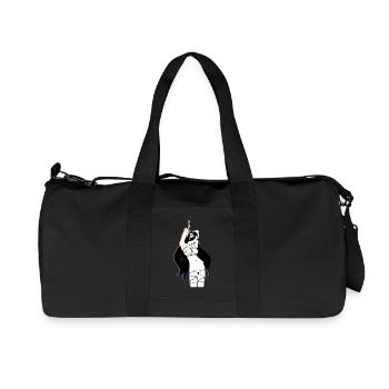 Shibari - Recycelte Canvas-Sporttasche von Stanley/Stella - Schwarz - Vorne