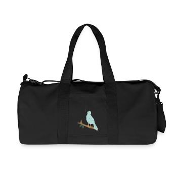 baum tree baumstamm wald forest woods45 - Recycelte Canvas-Sporttasche von Stanley/Stella - Schwarz - Vorne