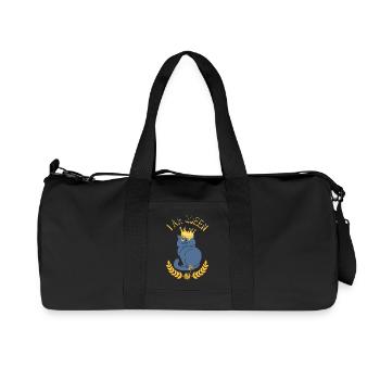 cat - Recycled Canvas Sports Bag by Stanley/Stella - black - Front
