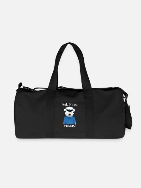Erste Klasse voraus! - Recycelte Canvas-Sporttasche von Stanley/Stella - Schwarz