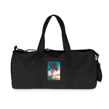 Palm tree - Recycled Canvas Sports Bag by Stanley/Stella - black - Front