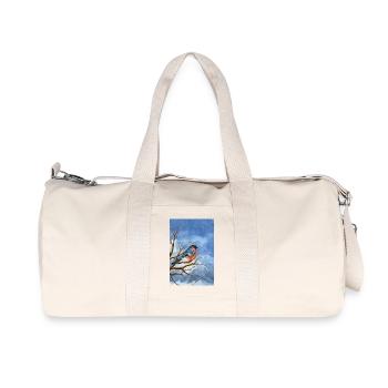 Bird of the bullfinch - Recycled Canvas Sports Bag by Stanley/Stella - natural - Front