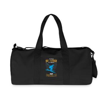 Skifahren Ski Skifahrer Leben sinnlos - Geschenk - Recycelte Canvas-Sporttasche von Stanley/Stella - Schwarz - Vorne
