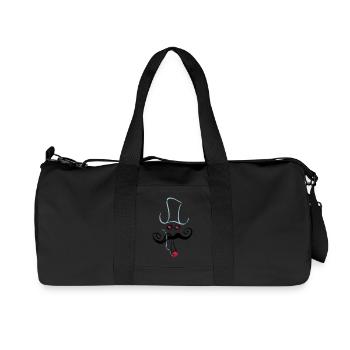 hipster_13.ai - Recycelte Canvas-Sporttasche von Stanley/Stella - Schwarz - Vorne