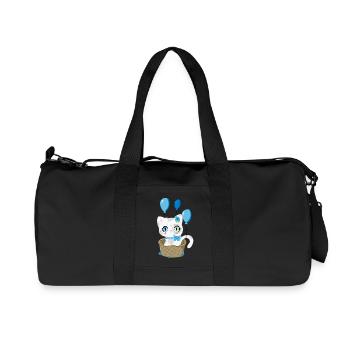 Baby Kitty, Das süße Kätzchen - Recycelte Canvas-Sporttasche von Stanley/Stella - Schwarz - Vorne