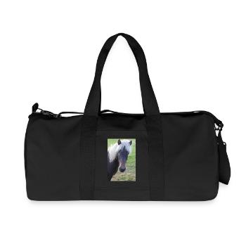 Pferd Pferdeposter - Recycelte Canvas-Sporttasche von Stanley/Stella - Schwarz - Vorne