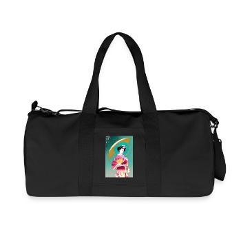 Geisha 2 - Sac de sport en toile recyclée Stanley/Stella - noir - Devant
