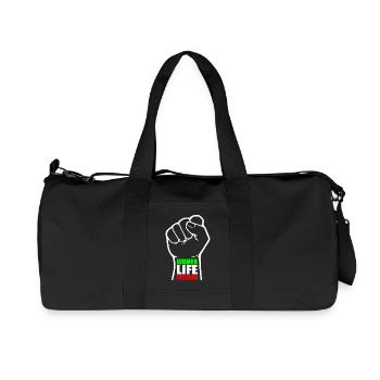 Women life freedom - Recycled Canvas Sports Bag by Stanley/Stella - black - Front