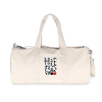 Modern Alphabet – Typography Art - Recycled Canvas Sports Bag by Stanley/Stella - natural - Front
