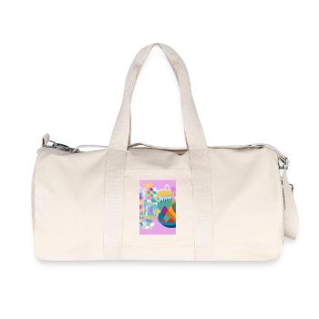 Formes et motifs - Sac de sport en toile recyclée Stanley/Stella - blanc naturel - Devant