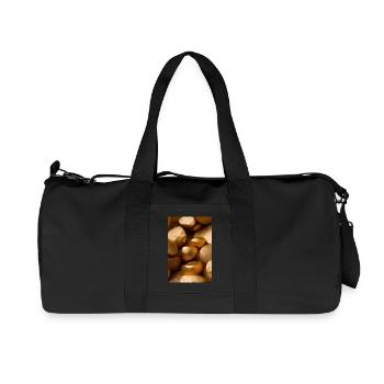 Gold Stücke - Recycelte Canvas-Sporttasche von Stanley/Stella - Schwarz - Vorne